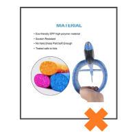 Fabs World foam (zweef)vliegtuig XL rood